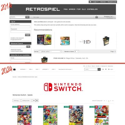 retrospiel.com Onlineshop: Ein Jahr nach dem Relaunch - retrospiel.com Onlineshop Relaunch Anniversary: Thank you for your trust!