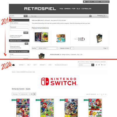 retrospiel.com Onlineshop Relaunch Anniversary: Thank you for your trust! - 1 Year after the relaunch of our onlineshop at retrospiel.com