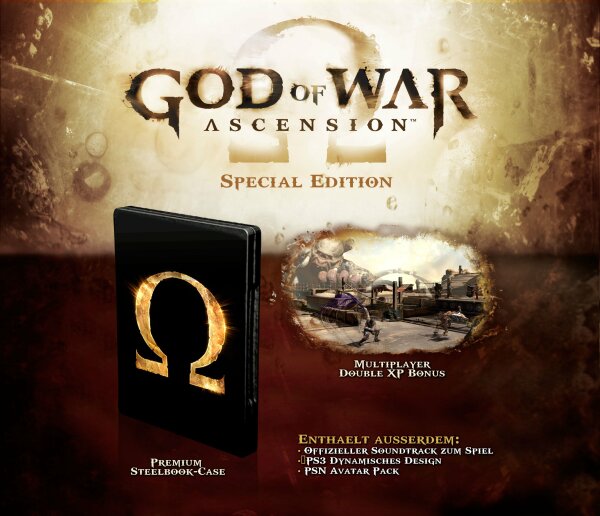 God of War – Ascension (Special Edition, Steel Book) (EU) (OVP) (sehr guter Zustand) - PlayStation 3 (PS3)