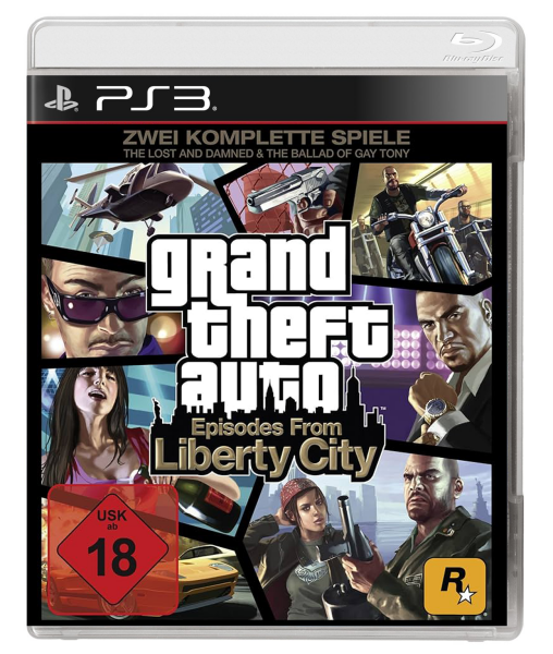 Grand Theft Auto – Episodes from Liberty City: The Lost and Damned & Ballad of Gay Tony (EU) (CIB) (new) - PlayStation 3 (PS3)