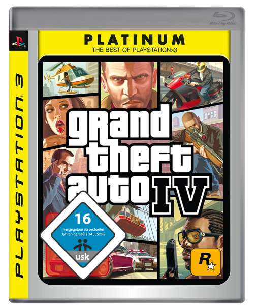 Grand Theft Auto IV (Platinum) (EU) (complet) (très bon état) - PlayStation 3 (PS3)