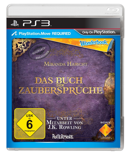 Wonderbook – Das Buch der Zaubersprüche (PS Move, Bundle Version, Wonderbook erforderlich) (EU) (complet) (très bon état) - PlayStation 3 (PS3)