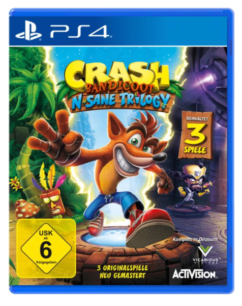 Crash Bandicoot N-Sane Trilogy (EU) (complet) (neuf) - PlayStation 4 (PS4)