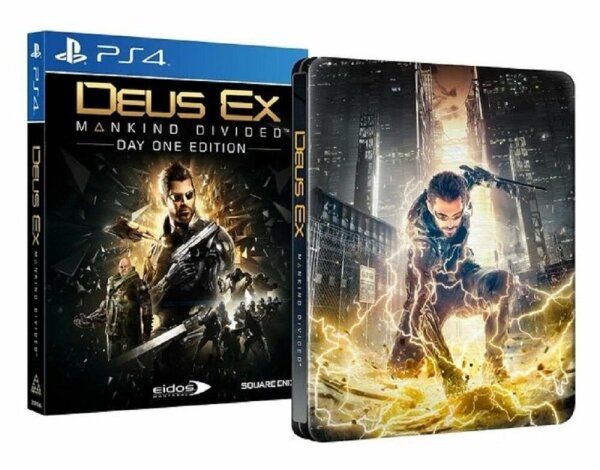 Deus Ex – Mankind Divided (Steelbook) (EU) (OVP) (sehr guter Zustand) - PlayStation 4 (PS4)