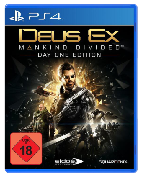 Deus Ex – Mankind Divided (Day One Edition) (EU) (CIB) (very good) - PlayStation 4 (PS4)