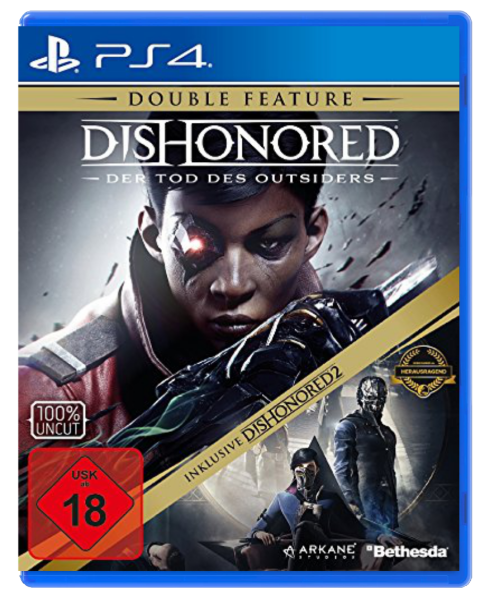 Dishonored - Der Tod des Outsiders (Double Feature – inkl. Dishonored 2) (EU) (OVP) (neu) - PlayStation 4 (PS4)