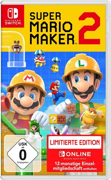 Super Mario Maker 2 Limiterte Edition + Steel Book (EU) (OVP) (neu) - Nintendo Switch