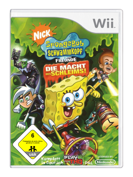 SpongeBob Schwammkopf und seine Freunde – Die Macht des Schleims (EU) (OVP) (sehr guter Zustand) - Nintendo Wii