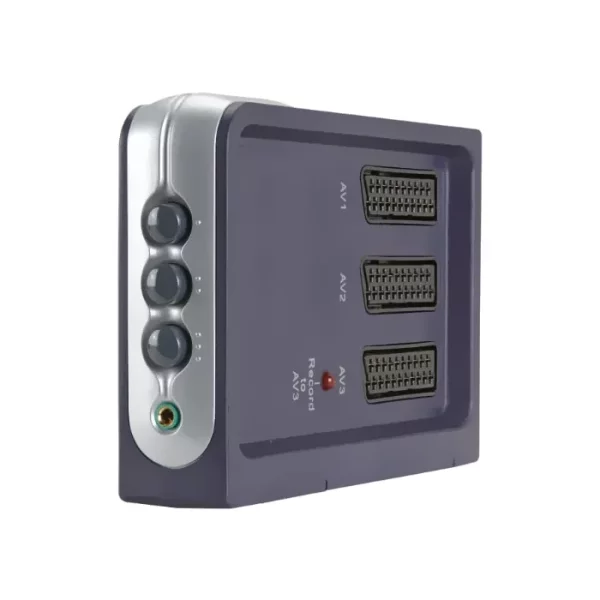 Bandridge Premium 3 Wege RGB-SCART Umschalter / Verteiler / Splitter SVB7723 - für Super Nintendo (SNES), Sega Mega Drive, Master System, Saturn, Game Cube, PlayStation (PS1/PS2)