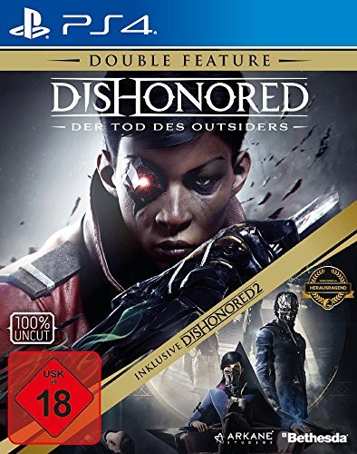 Dishonored - Der Tod des Outsiders (Double Feature – inkl. Dishonored 2) (EU) (OVP) (sehr guter Zustand) - PlayStation 4 (PS4)