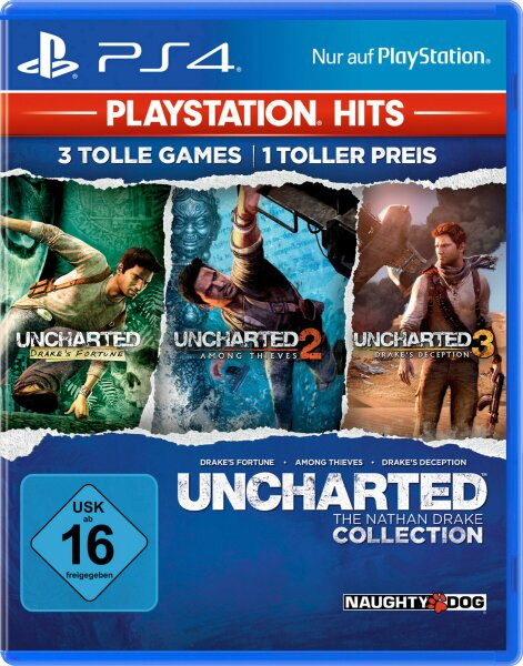 Uncharted – Nathan Drake Collection (PlayStation Hits) (EU) (OVP) (neu) - PlayStation 4 (PS4)