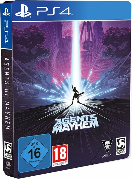 Agents of Mayhem (Steelbook Edition im Pappschuber) (EU) (complet) (très bon état) - PlayStation 4 (PS4)