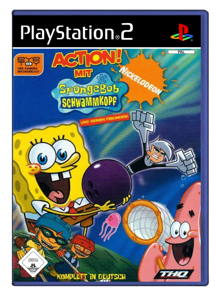 Action mit Spongebob Schwammkopf und seinen Freunden (EU) (CIB) (very good condition) - PlayStation 2 (PS2)