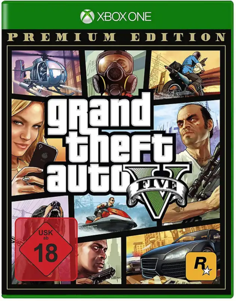 Grand Theft Auto V – Premium Edition (EU) (complet) (très bon état) - Xbox One