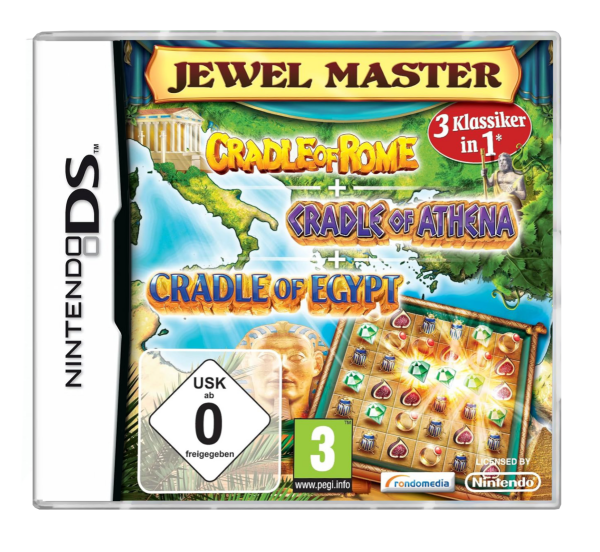 Jewel Master (Cradle of Rome, Cradle of Athena, Cradle of Egypt) (EU) (OVP) (sehr guter Zustand) - Nintendo DS