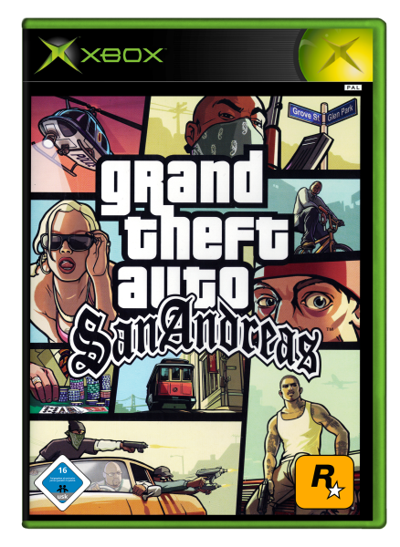 Grand Theft Auto: San Andreas (EU) (complet) (très bon état) - Xbox