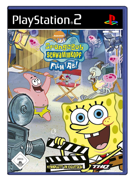 Spongebob Schwammkopf: Film ab! (EU) (CIB) (mint condition) - PlayStation 2 (PS2)