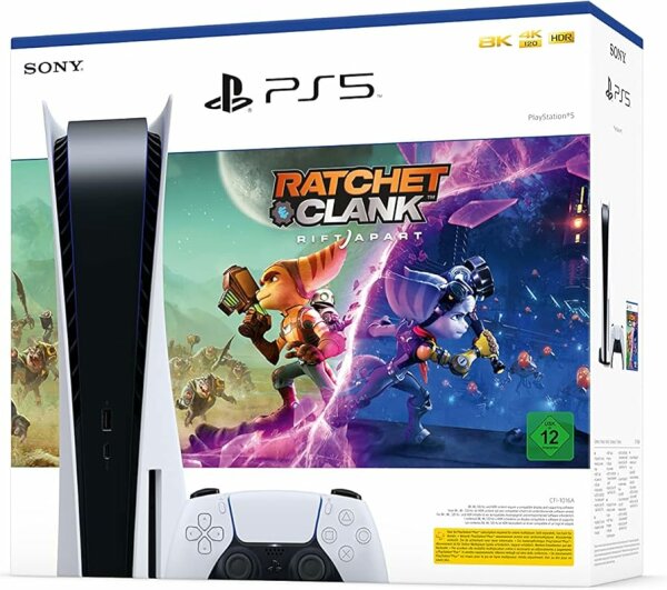 Sony PlayStation 5 - Ratchet & Clank: Rift Apart Bundle (CFI-1016A) (EU) (loose) (very good condition) - PlayStation 5 (PS5)