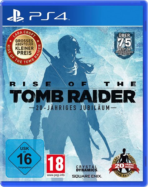 Rise of The Tomb Raider (20-Jähriges Jubiläum, "Kleiner Preis" Version) (EU) (OVP) (neu) - PlayStation 4 (PS4)