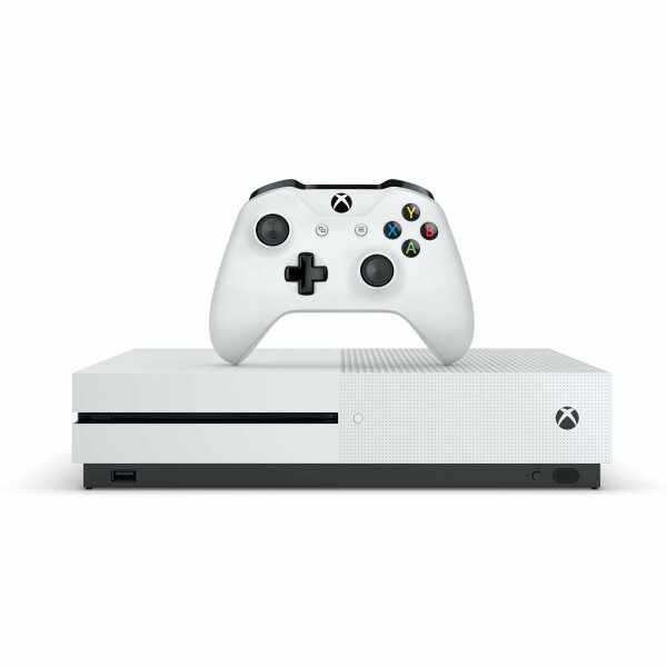 Xbox One S (Weiß) (500GB) inkl. Controller & Kabel (EU) (lose) (gebraucht) - Xbox One