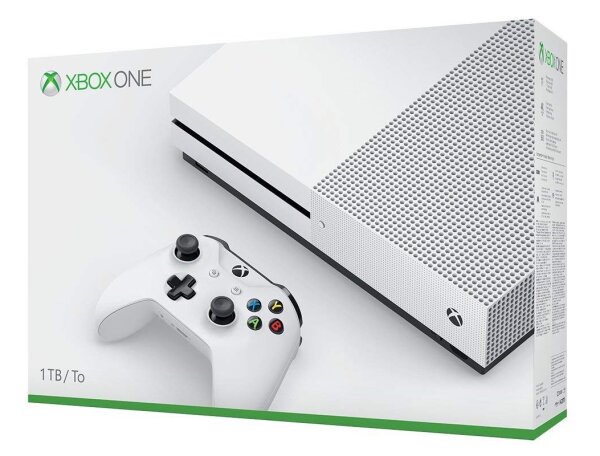Xbox One S (Weiß) (1TB) inkl. Controller & Kabel (EU) (OVP) (sehr guter Zustand) - Xbox One
