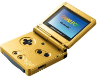 Nintendo Game Boy Advance SP Zelda Edition, Triforce Custom Shell incl. Power Supply (AGS-001) (EU) (loose) (mint condition) - Nintendo Game Boy Advance (GBA)