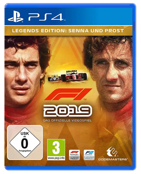F1 2019 (Legends Edition: Senna und Prost) (EU) (complet) (très bon état) - PlayStation 4 (PS4)