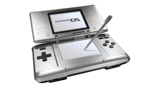 Nintendo DS console NTR-001 (silver) (EU) (loose) (very good condition) - Nintendo DS
