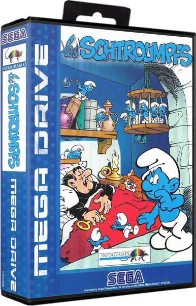 Die Schlümpfe (dt.) (inkl. Poster) (EU) (OVP) (sehr guter Zustand) - Sega Mega Drive