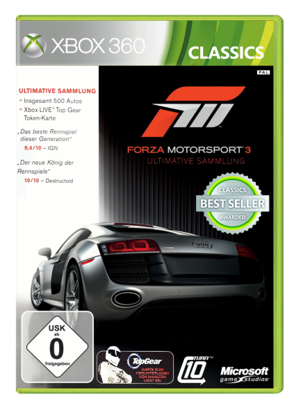 Forza Motorsport 3 (Ultimate Collection) (Classics) (EU) (CIB) (mint condition) - Xbox 360
