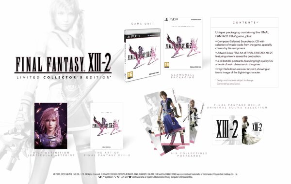 Final Fantasy XIII-2 Limited Collectors Edition (EU) (CIB) (very good condition) - PlayStation 3 (PS3)