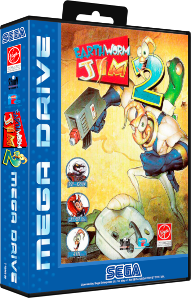 Earthworm Jim 2 (EU) (OVP) (neuwertiger Sammlerzustand) - Sega Mega Drive