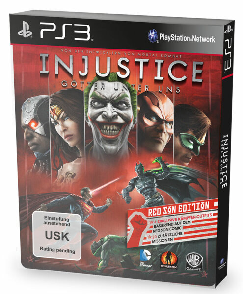 Injustice: Götter Unter Uns (Red Son Edition, Steelbook) (EU) (complet) (très bon état) - PlayStation 3 (PS3)