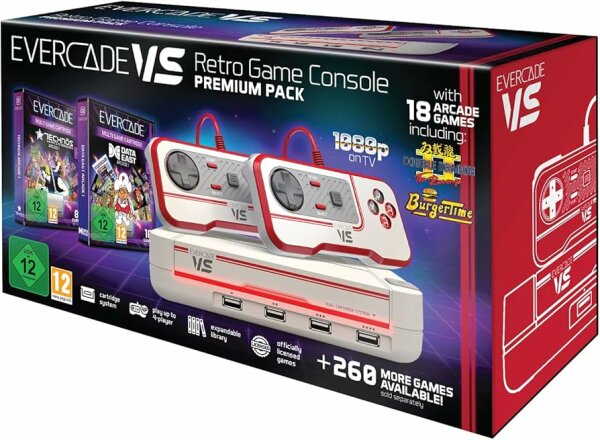 Evercade VS Premium Pack (incl. 18 Games) (EU) (OVP) (sehr guter Zustand) - Evercade