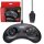 Offizieller Retro-Bit Sega Genesis-Controller – 6-Button-Arcade-Pad für Sega Genesis – Original-Anschluss (Schwarz) (US) (OVP) (neu) - Sega Mega Drive