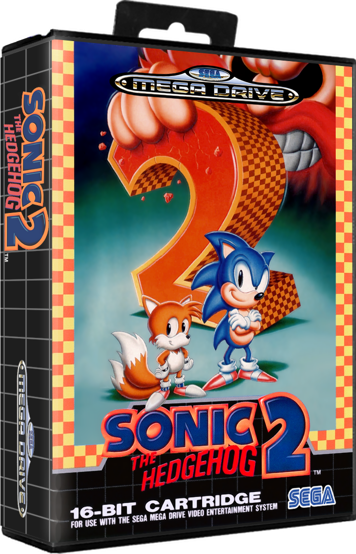 Jeu Vidéo Sonic 2 Pour Mega Drive (Sega Genesis) – Bon état, Boîtier Inclus