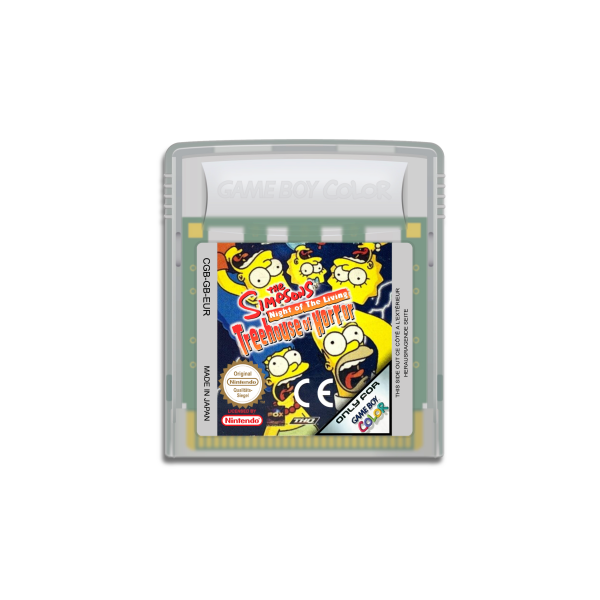 Simpsons – Night of the Living Treehouse of Horror (EU) (lose) (sehr guter Zustand) - Nintendo Game Boy Color (GBC)